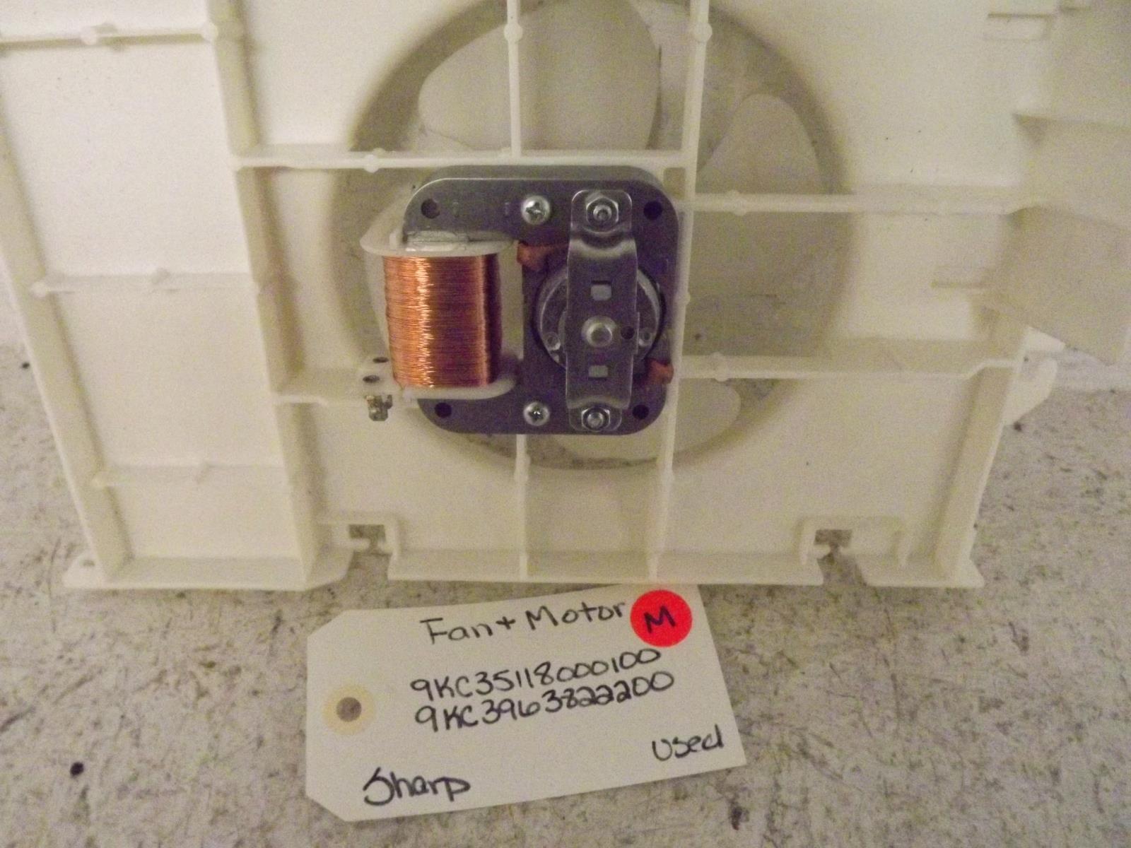 Sharp Microwave 9KC3511800100 9KC3963822200 Fan & Motor Used Sharp Microwave 9KC3511800100 9KC3963822200 Fan & Motor Used